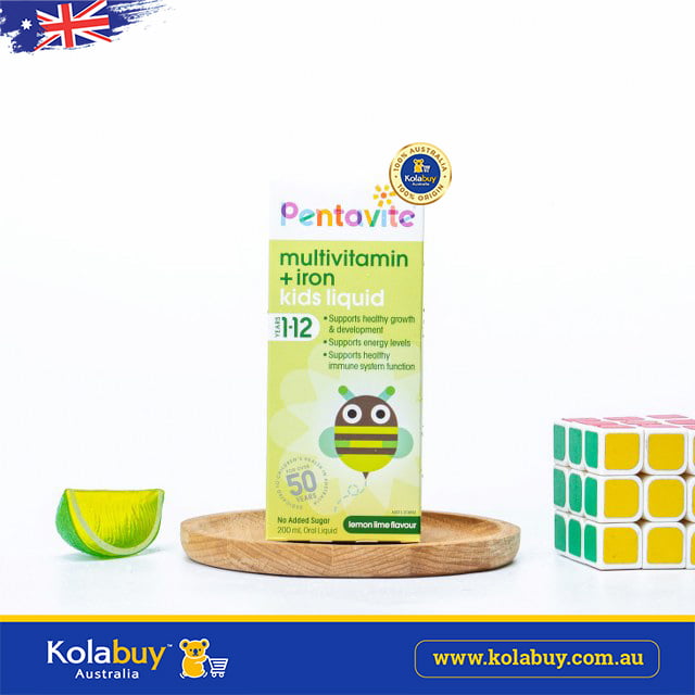 Siro Bổ sung Vitamin Pentavite Oral Liquid Multivitamin with Iron200ml