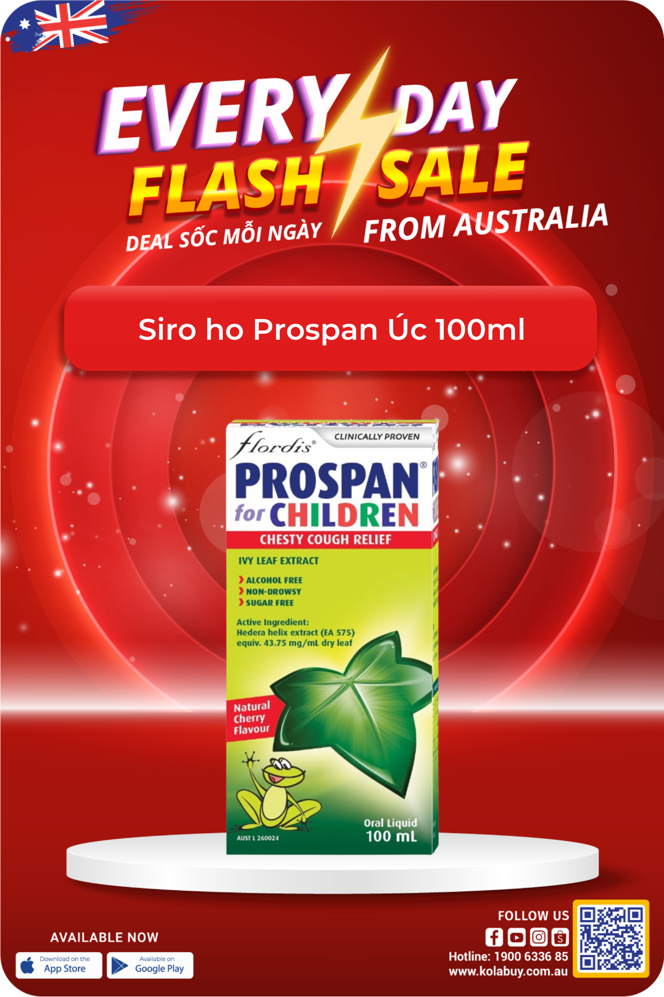 Siro ho Prospan Úc 100ml