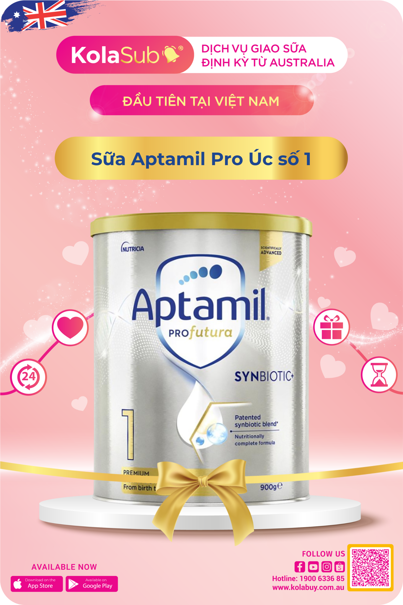 sữa aptamil pro úc số 1