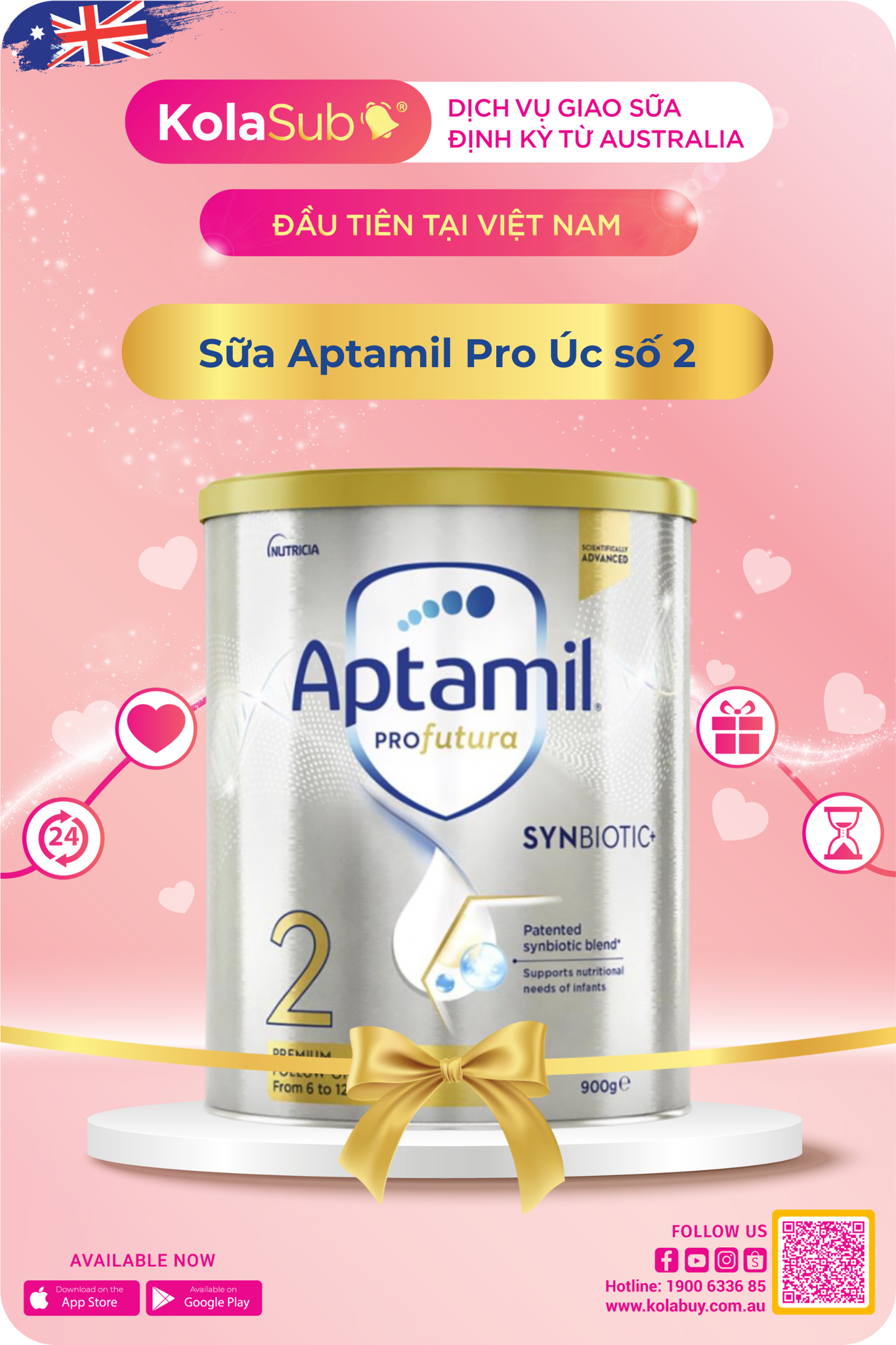sữa aptamil pro úc số 2