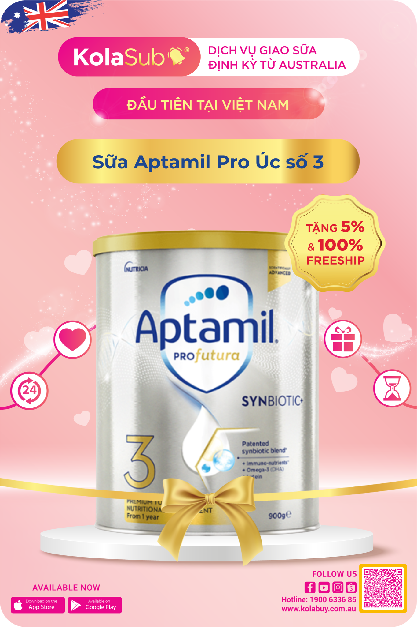 Sữa Aptamil Pro Úc số 3