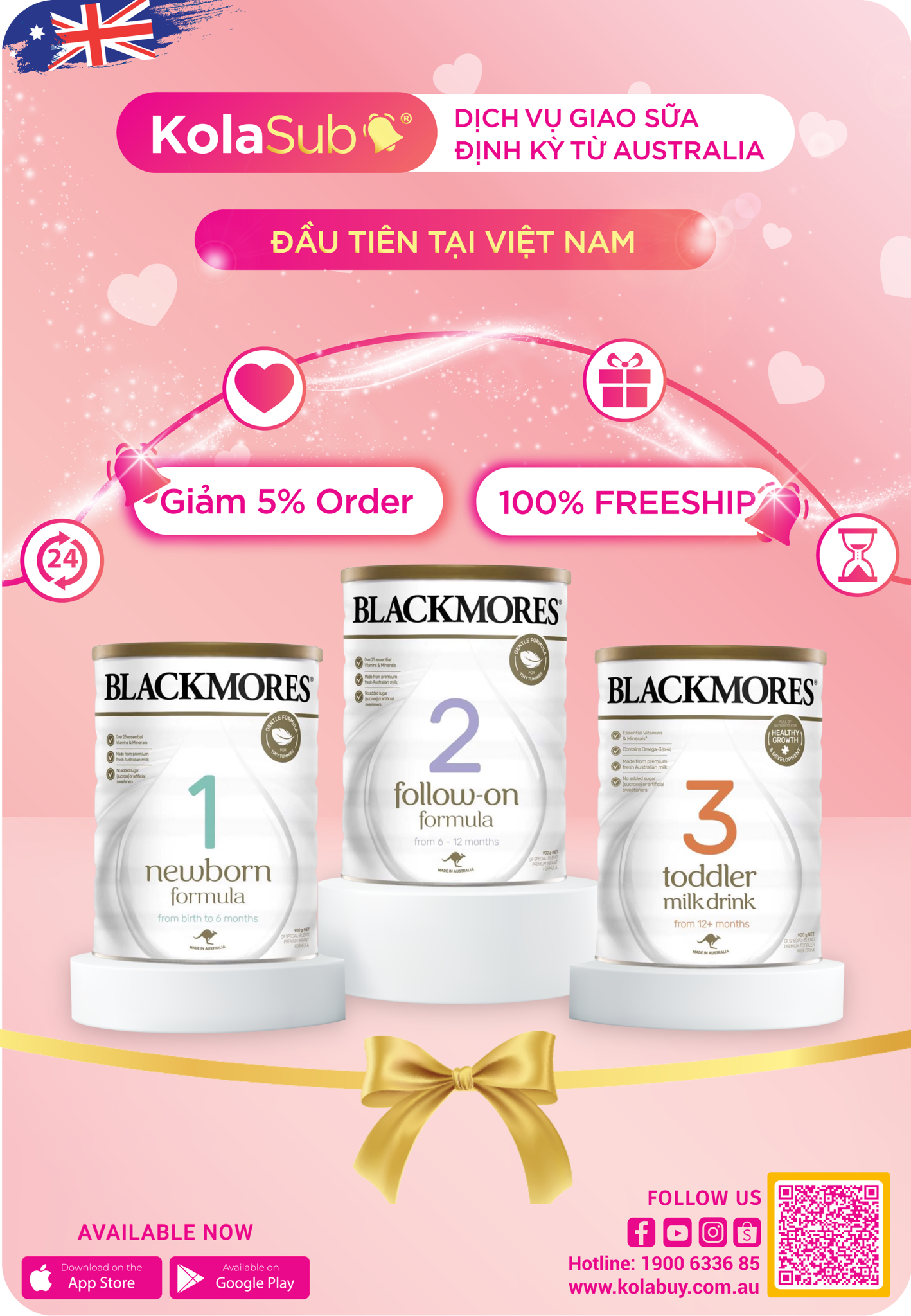 Dịch vụ giao sữa Blackmores