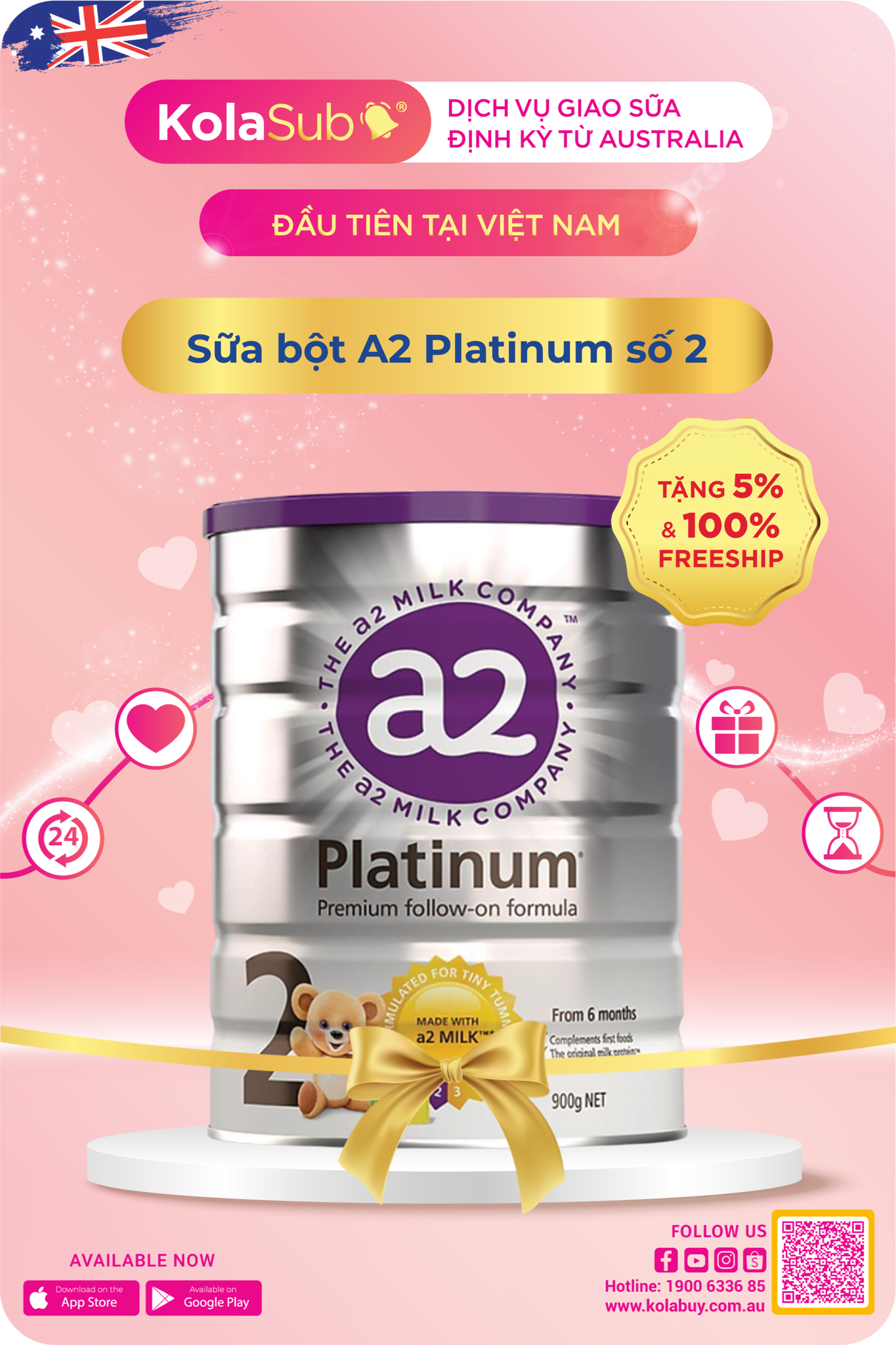Sữa bột A2 Platinum số 1