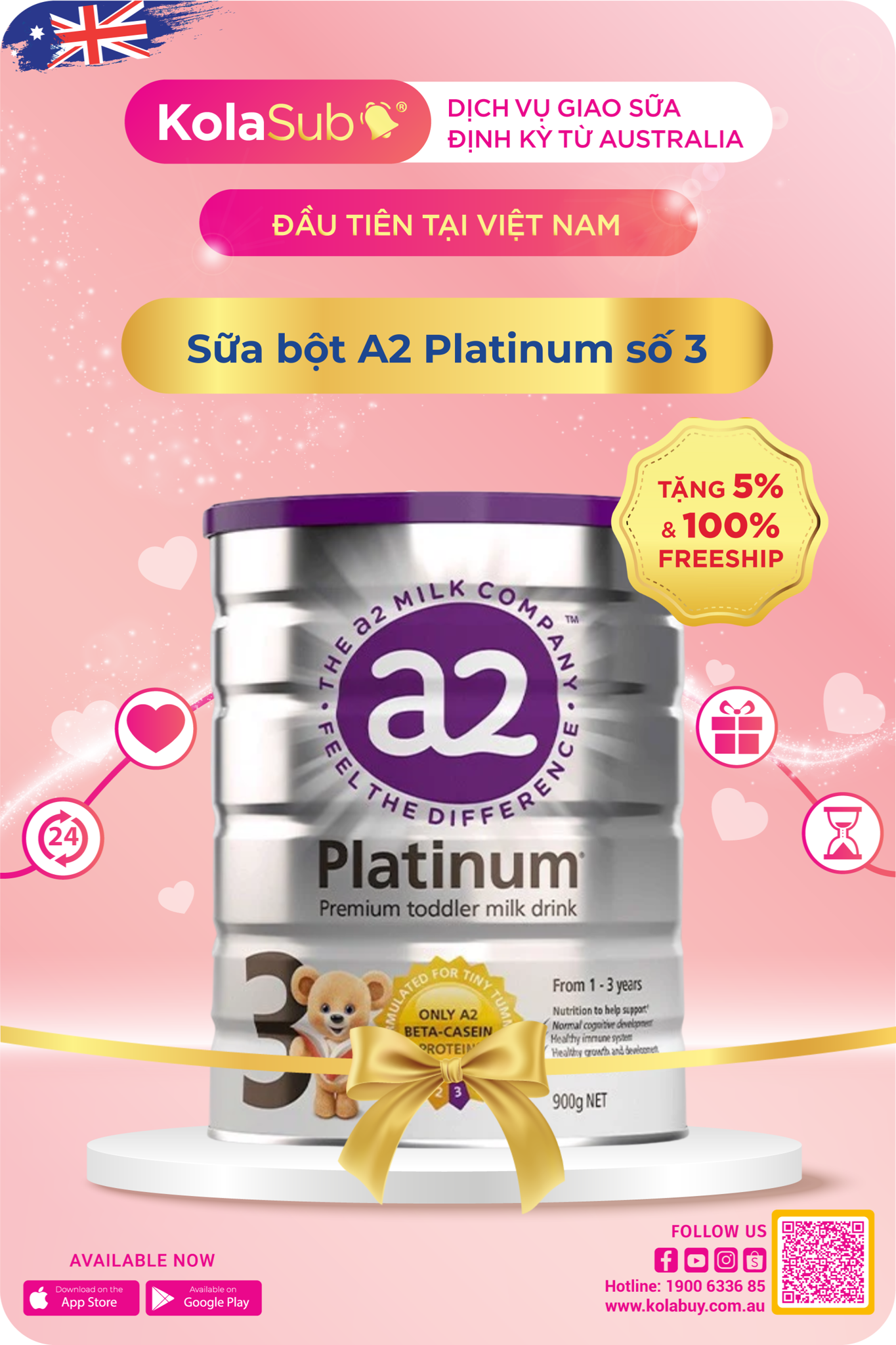 Sữa bột A2 Platinum số 3