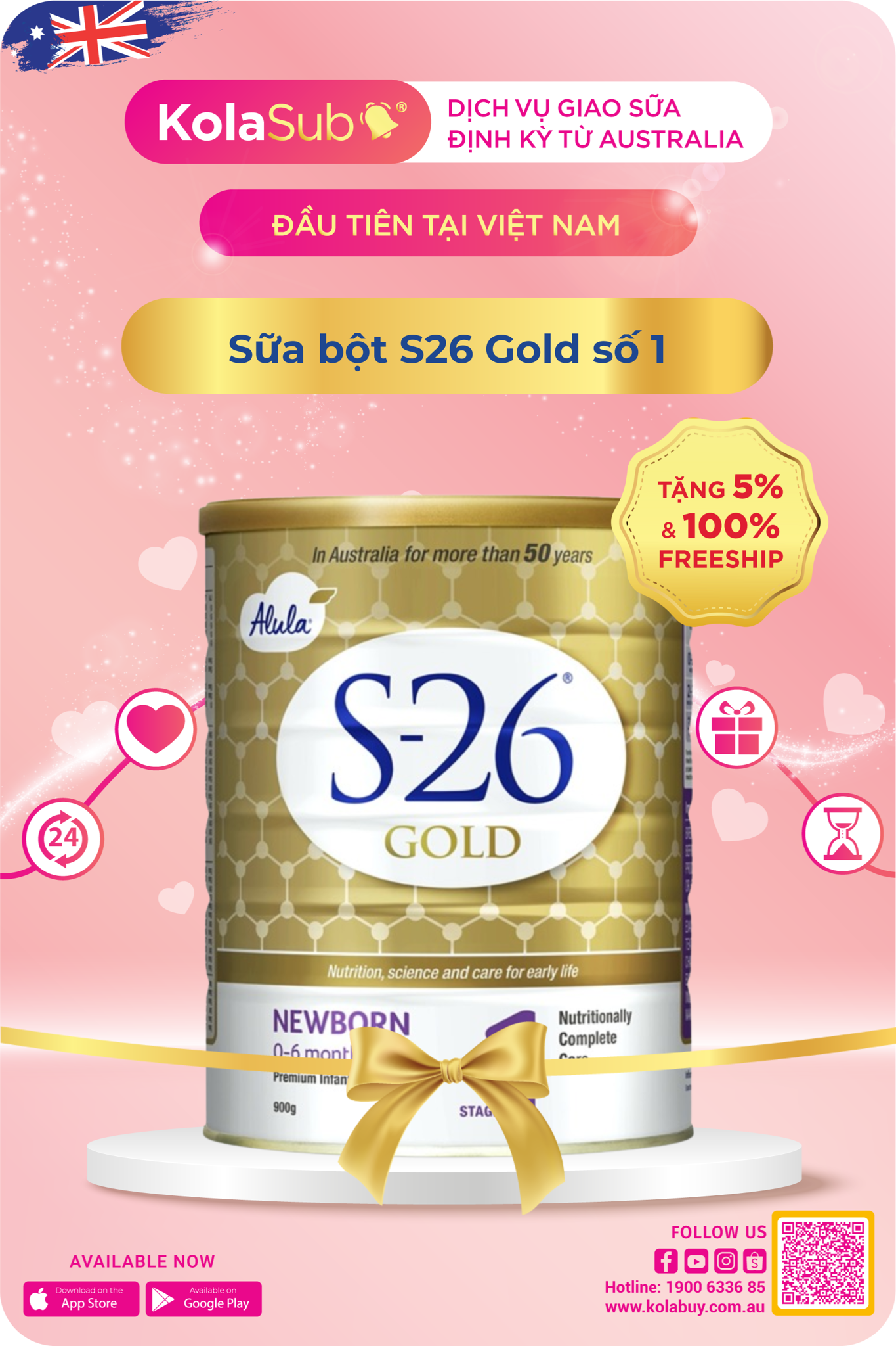 Sữa bột S26 Gold số 1