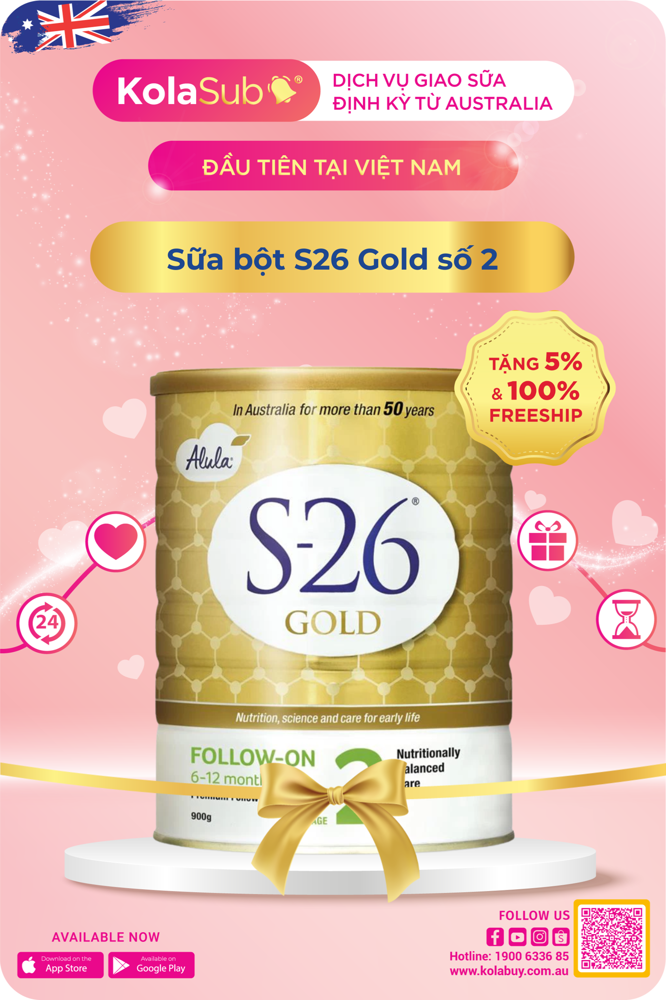 Sữa bột S26 Gold số 2