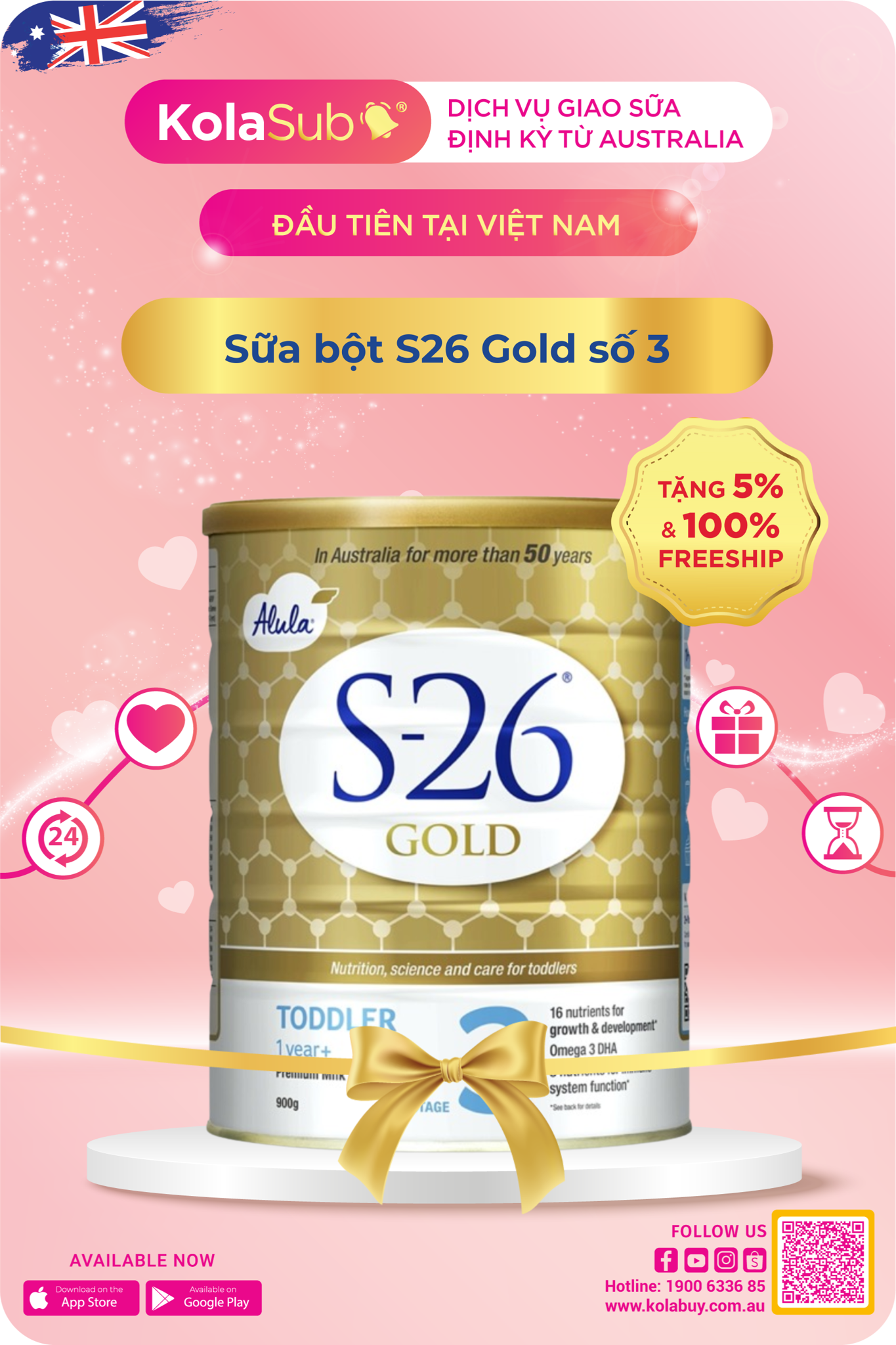 Sữa bột S26 Gold số 1