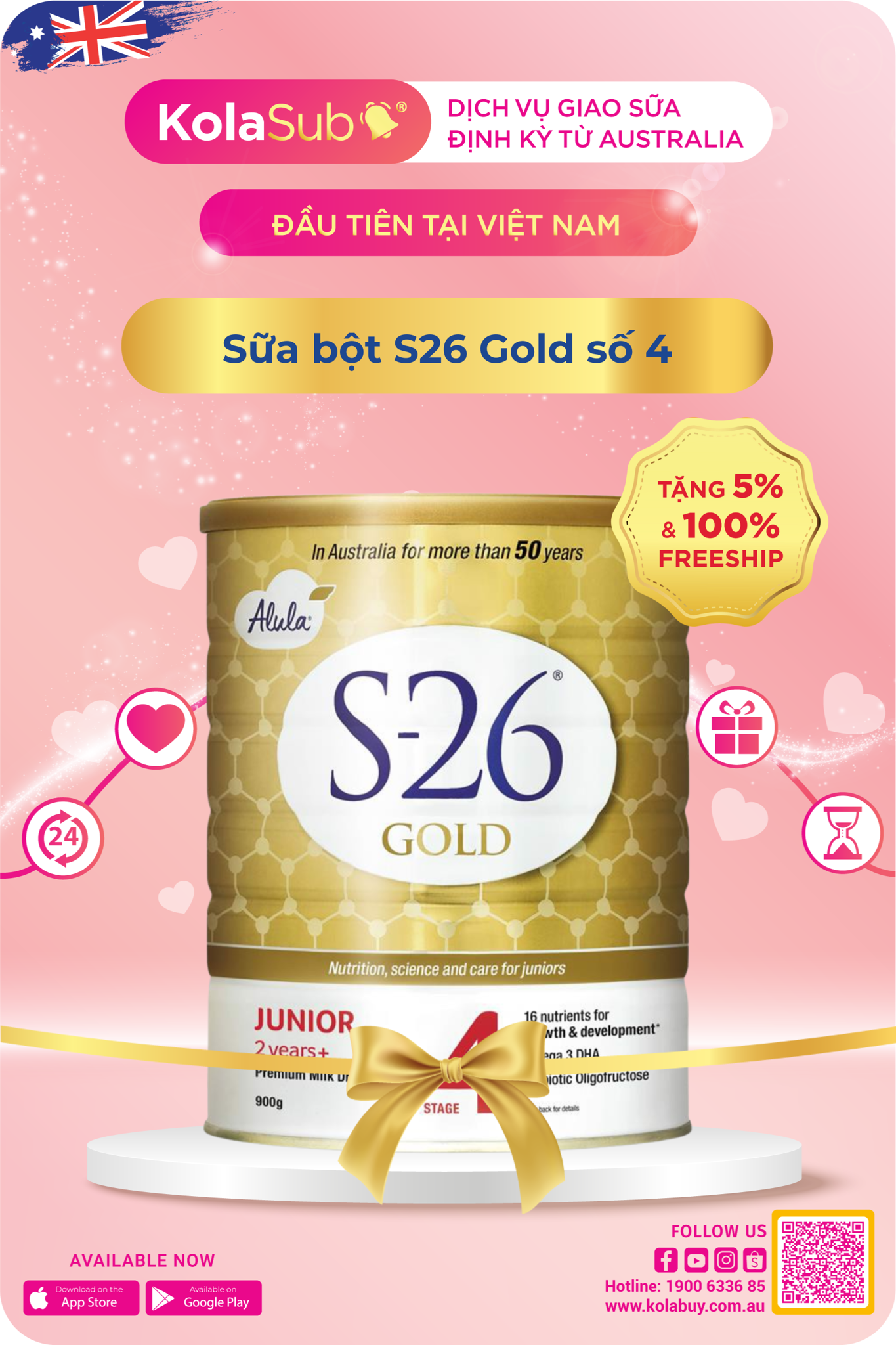 Sữa bột S26 Gold số 4