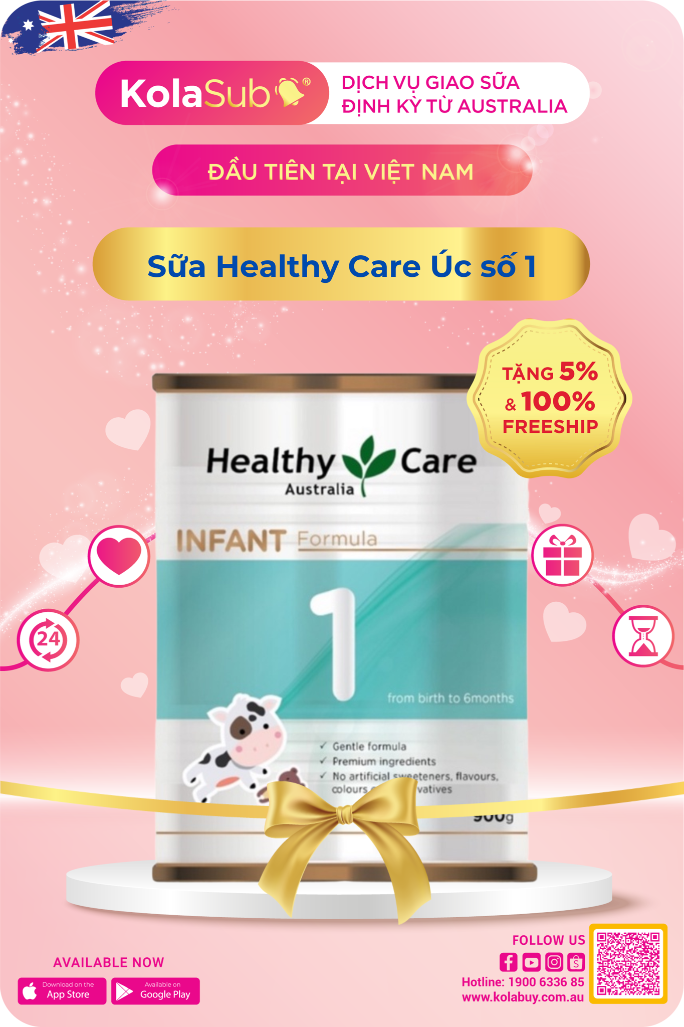 Sữa Healthy Care Úc số 1