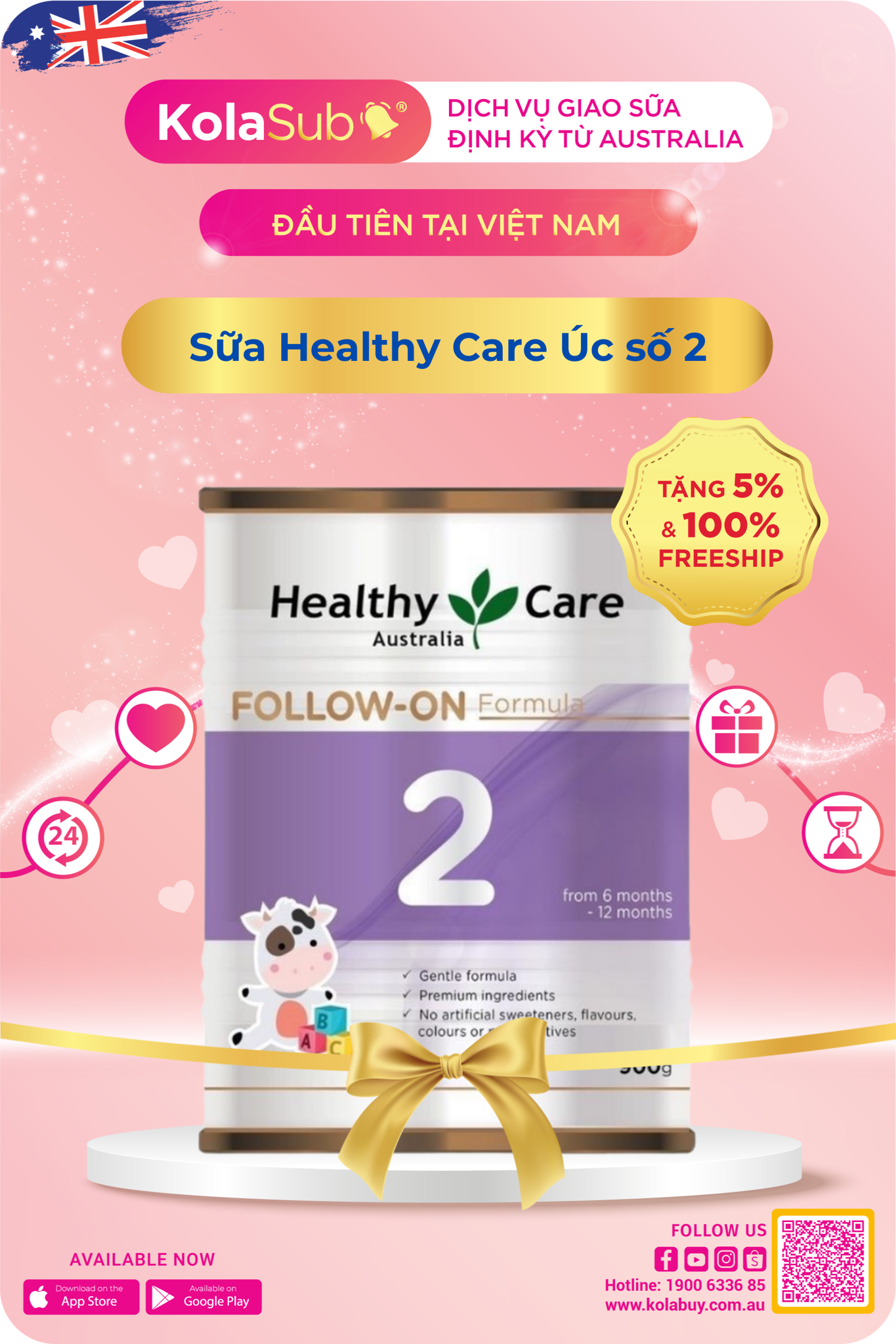 Sữa Healthy Care Úc số 3