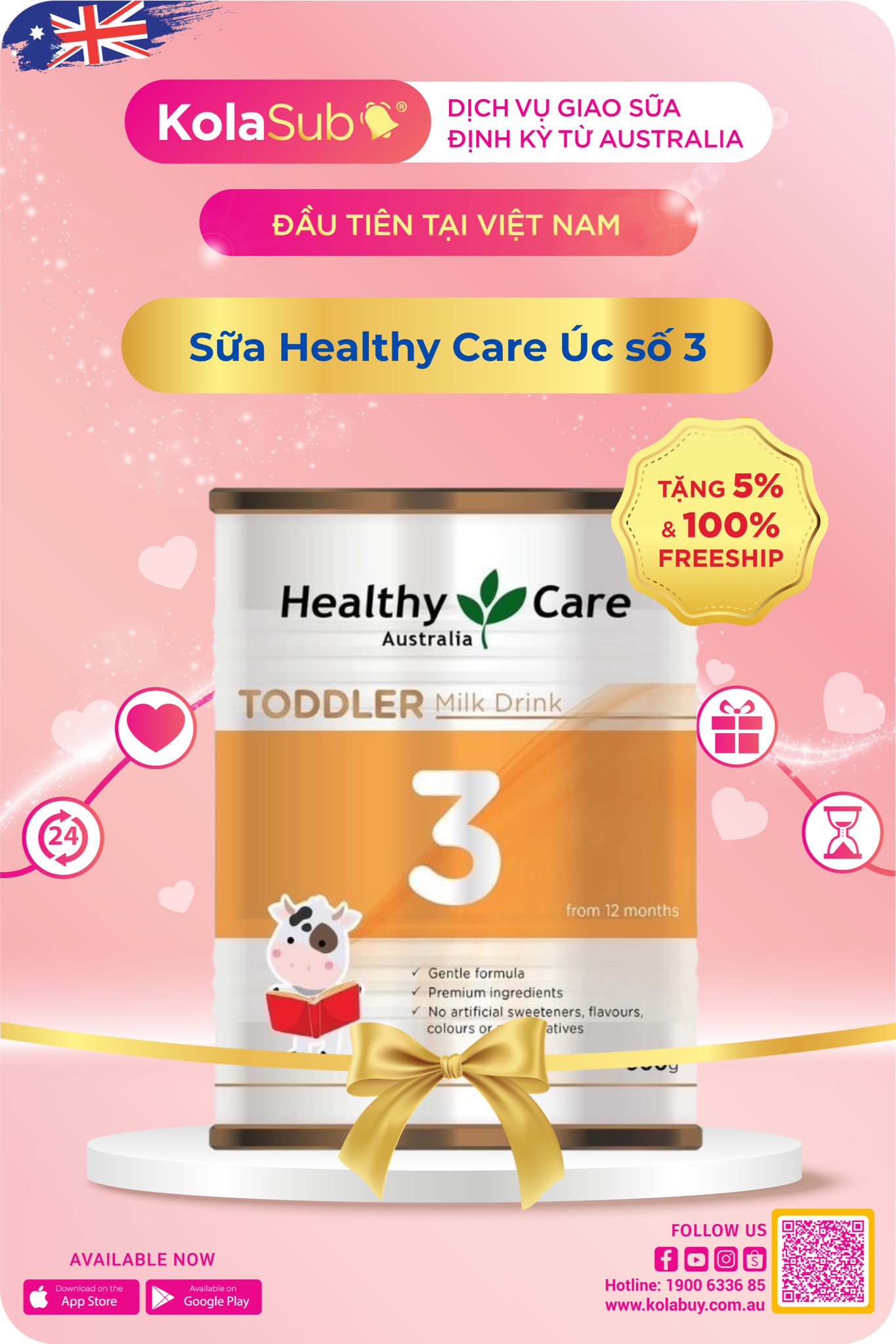 Sữa Healthy Care Úc số 3