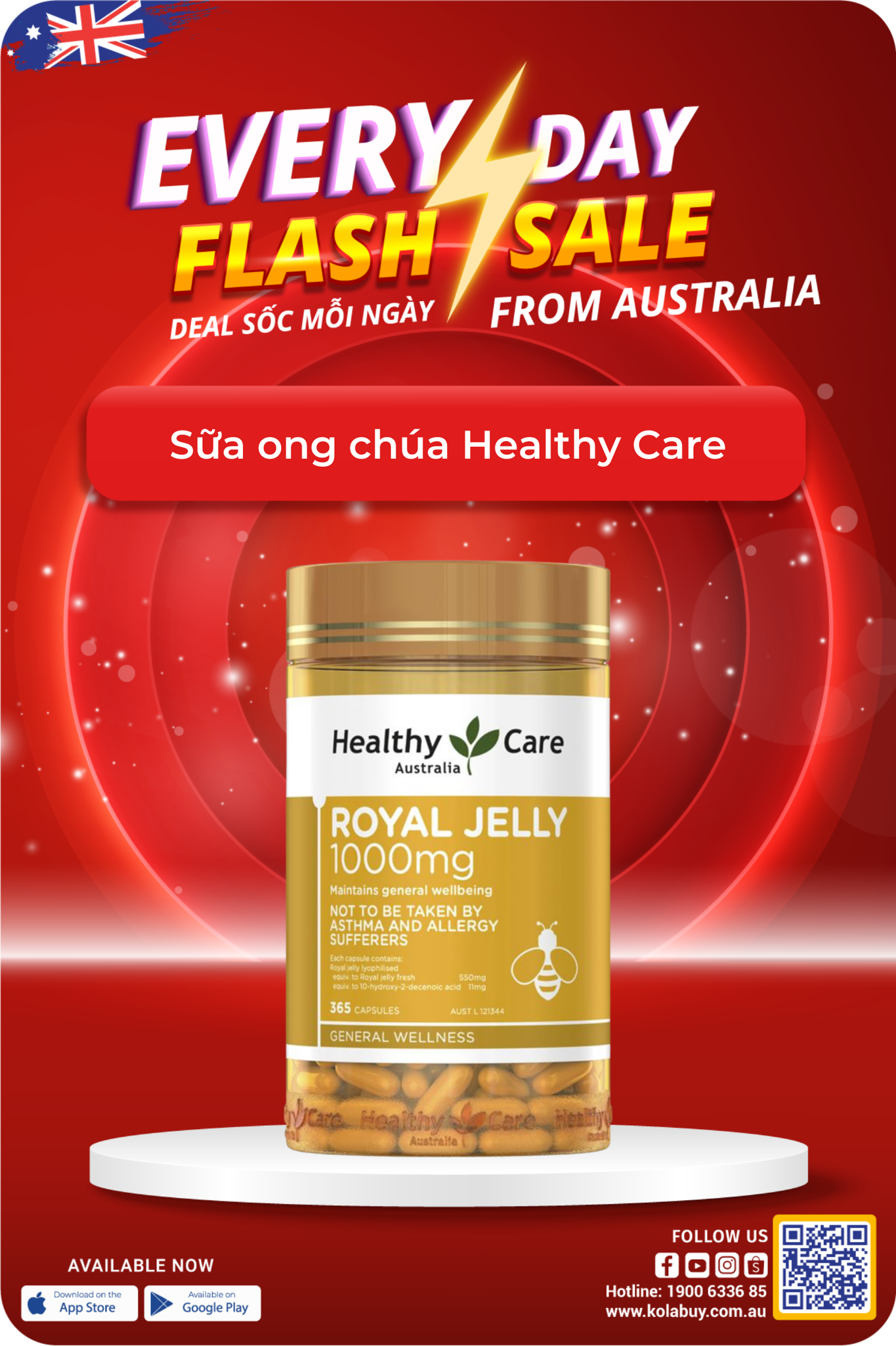 Sữa ong chúa Healthy Care