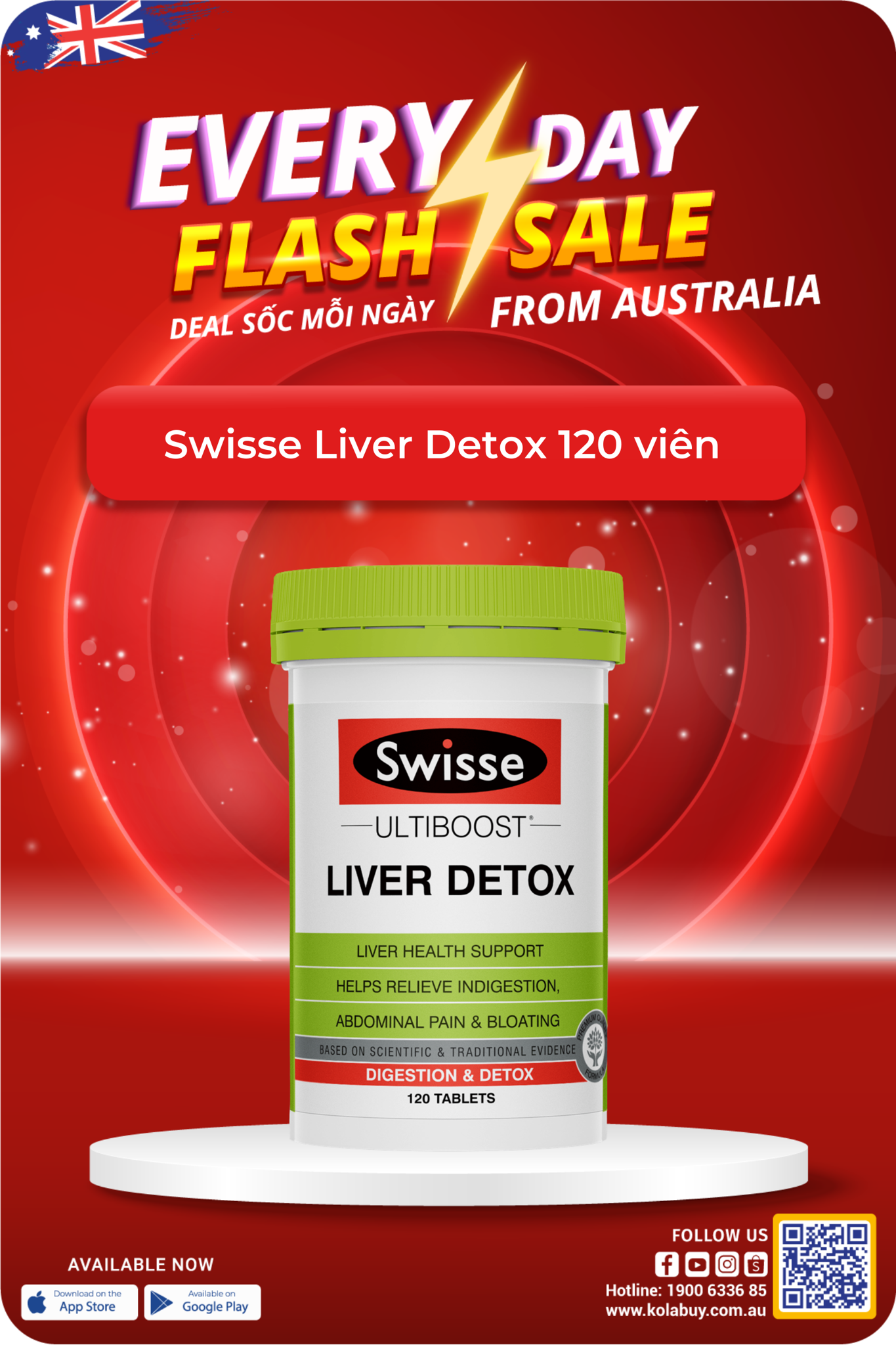 Swisse Liver Detox 120 viên