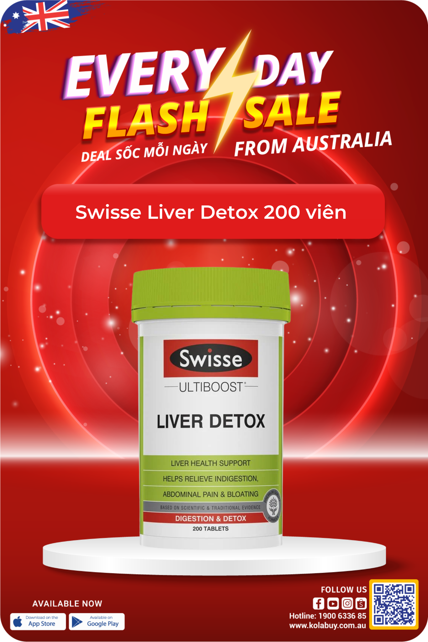 Swisse Liver Detox 200 viên