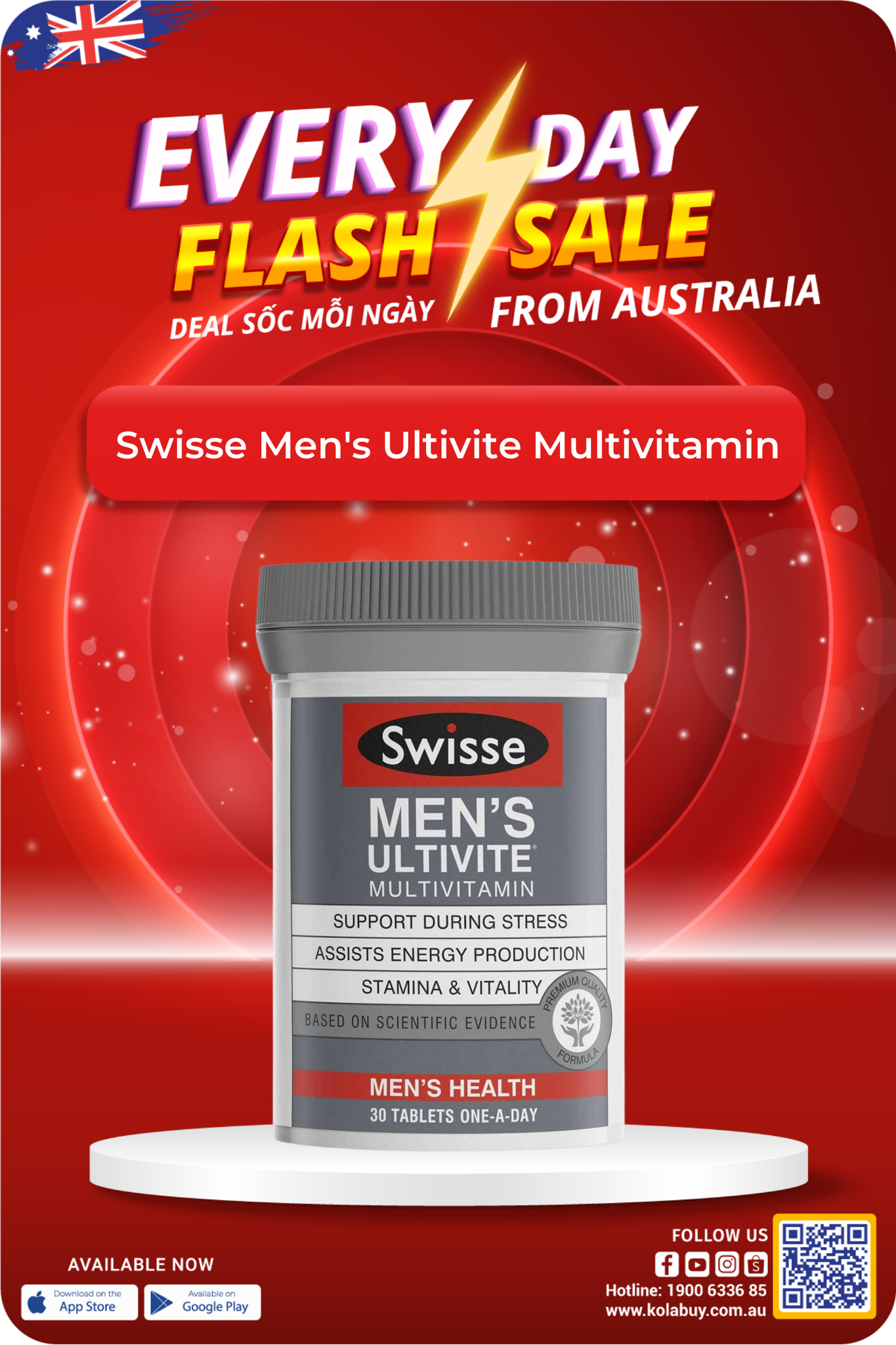 Swisse Men's Ultivite Multivitamin