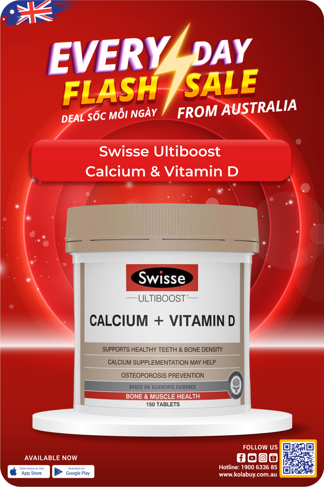 Swisse Ultiboost  Calcium & Vitamin D