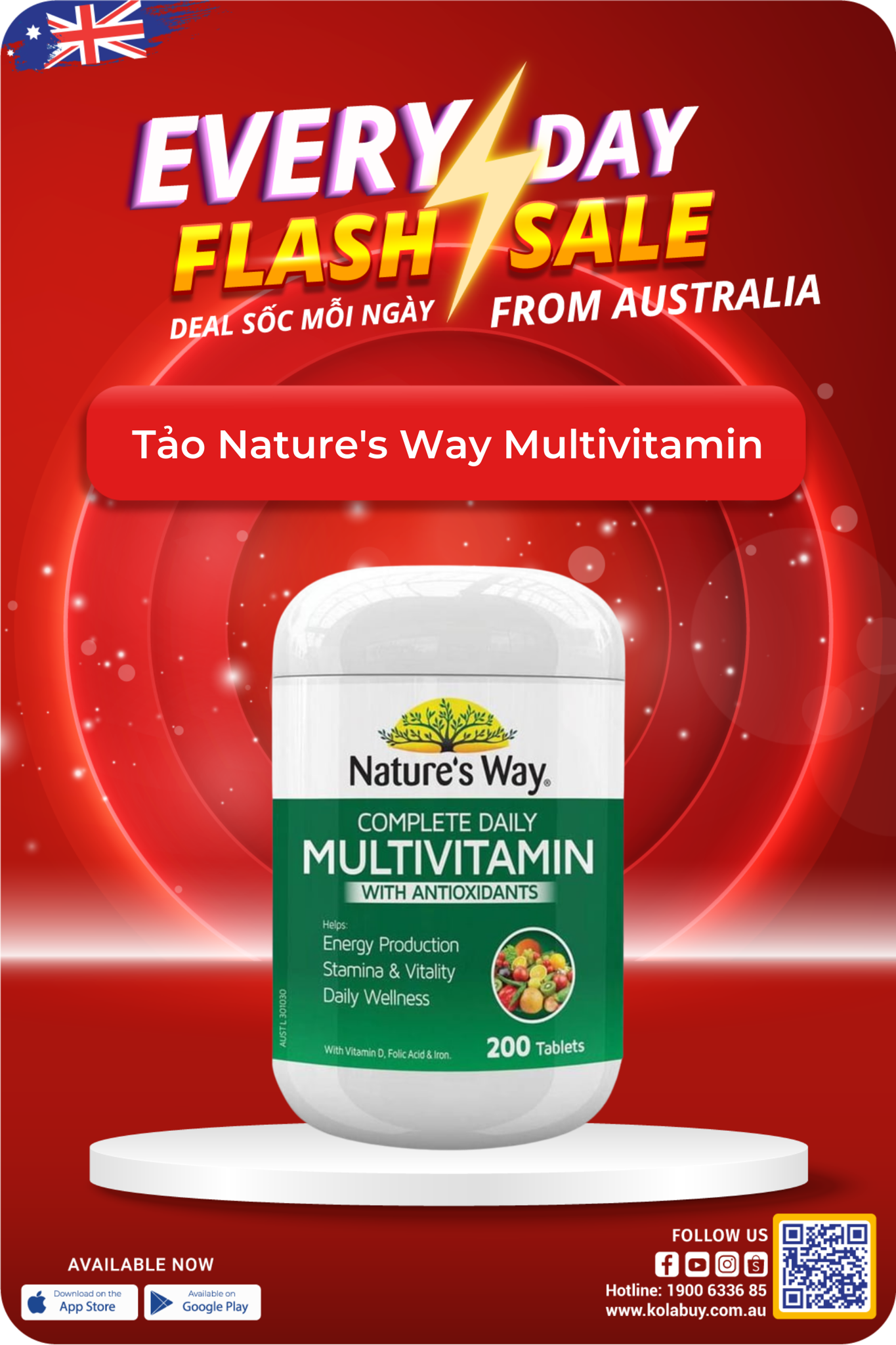 Tảo Nature's Way Multivitamin