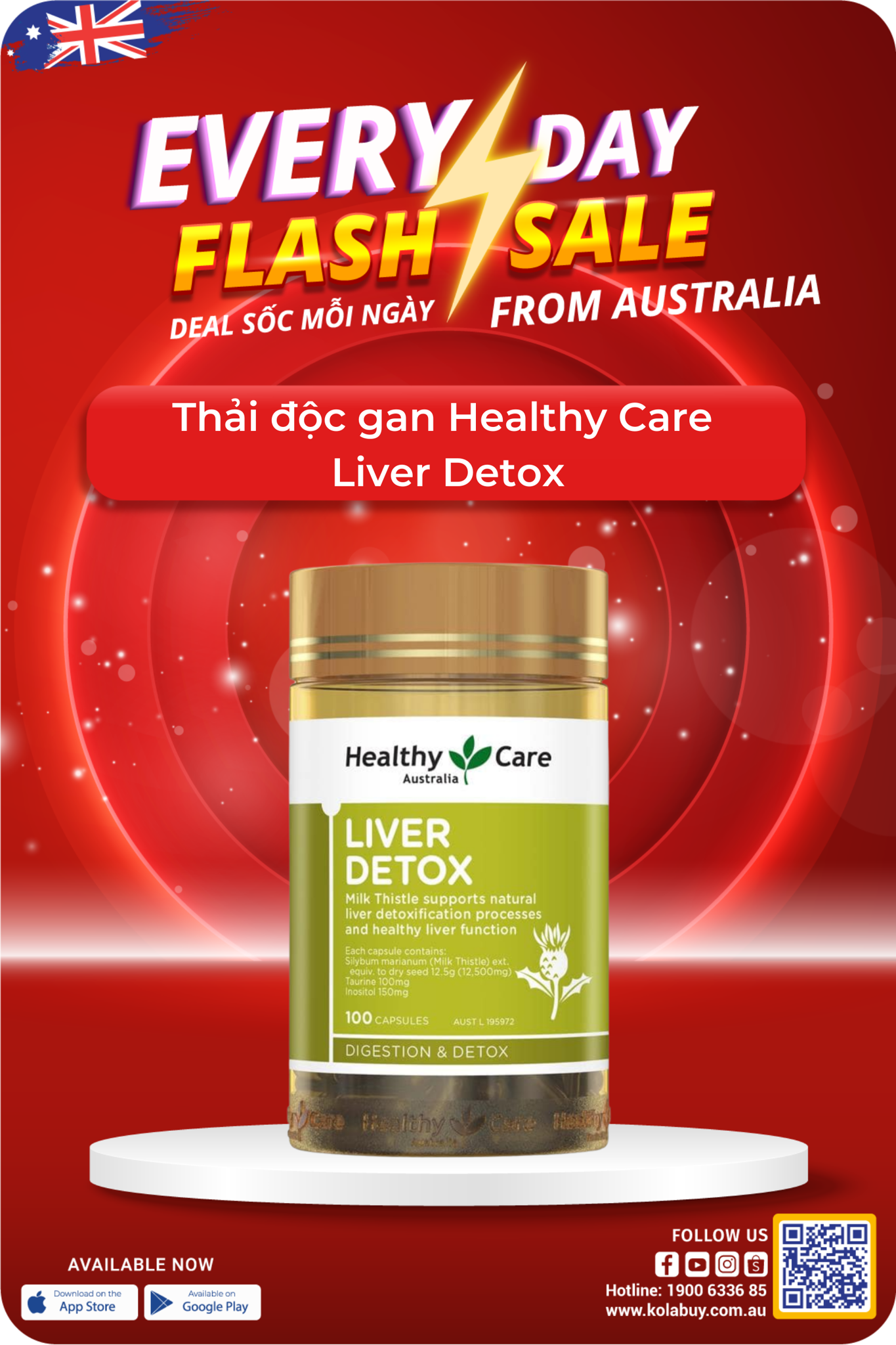Thải độc gan Healthy Care  Liver Detox