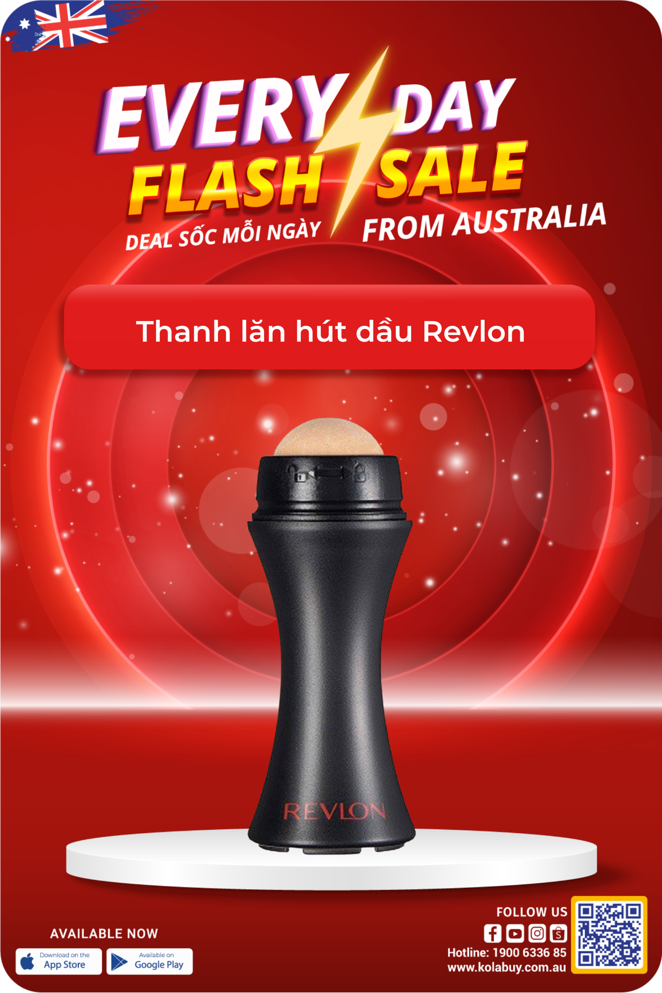 thanh lăn hút dầu revlon