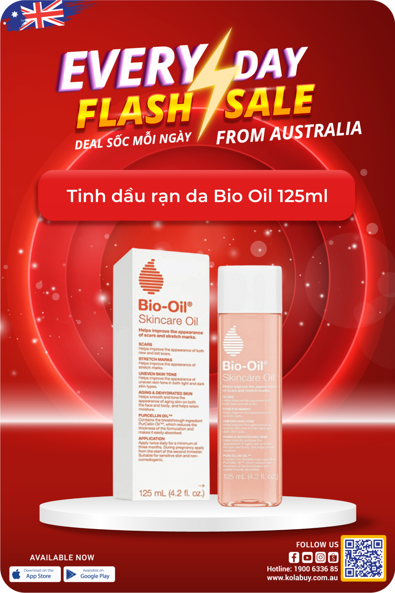 Tinh dầu rạn da Bio Oil 125ml