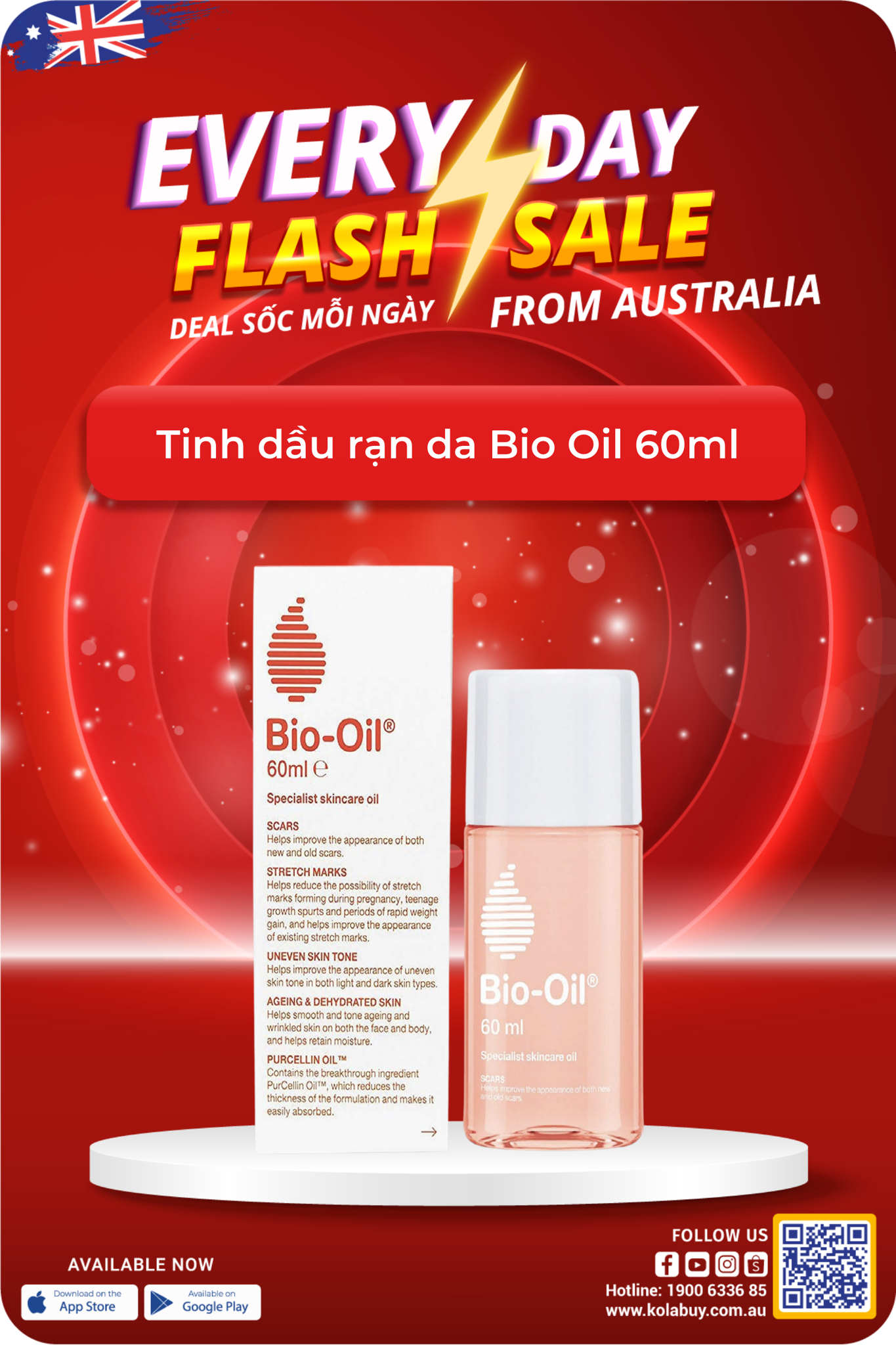 Tinh dầu rạn da Bio Oil 60ml