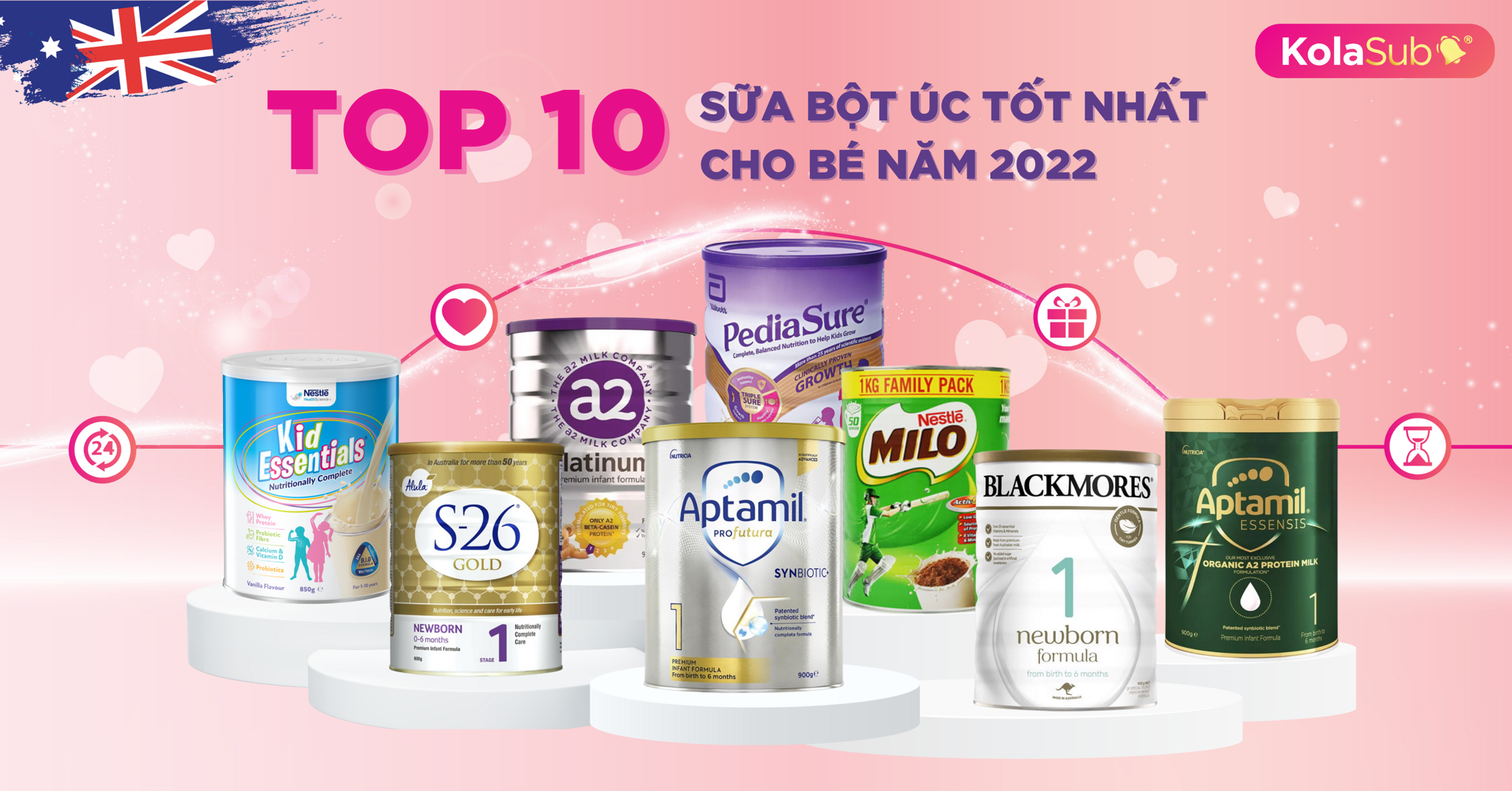 top 10 sữa bột úc tốt nhất 2022