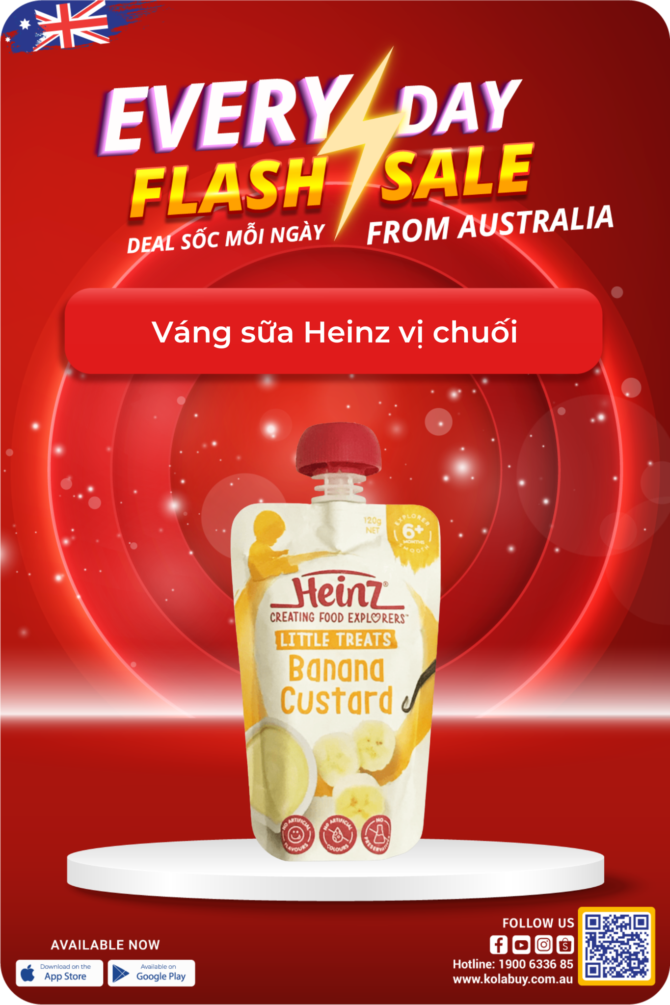 Váng sữa Heinz vị chuối