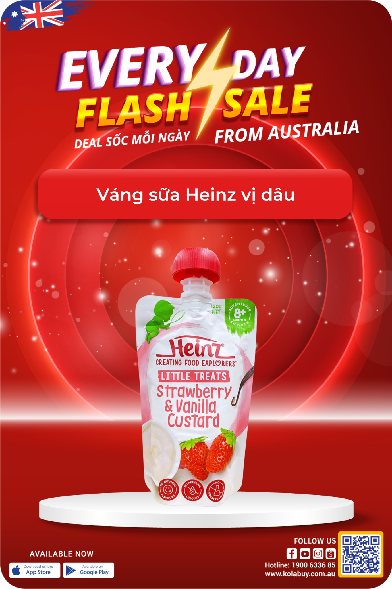 Váng sữa Heinz vị dâu