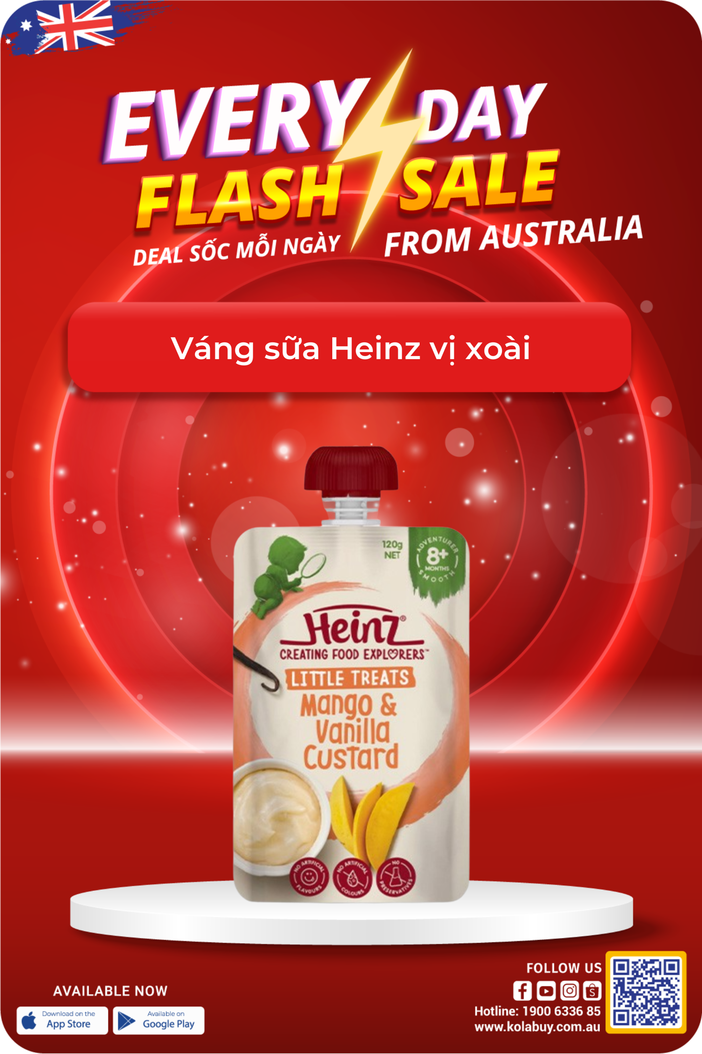 Váng sữa Heinz vị xoài