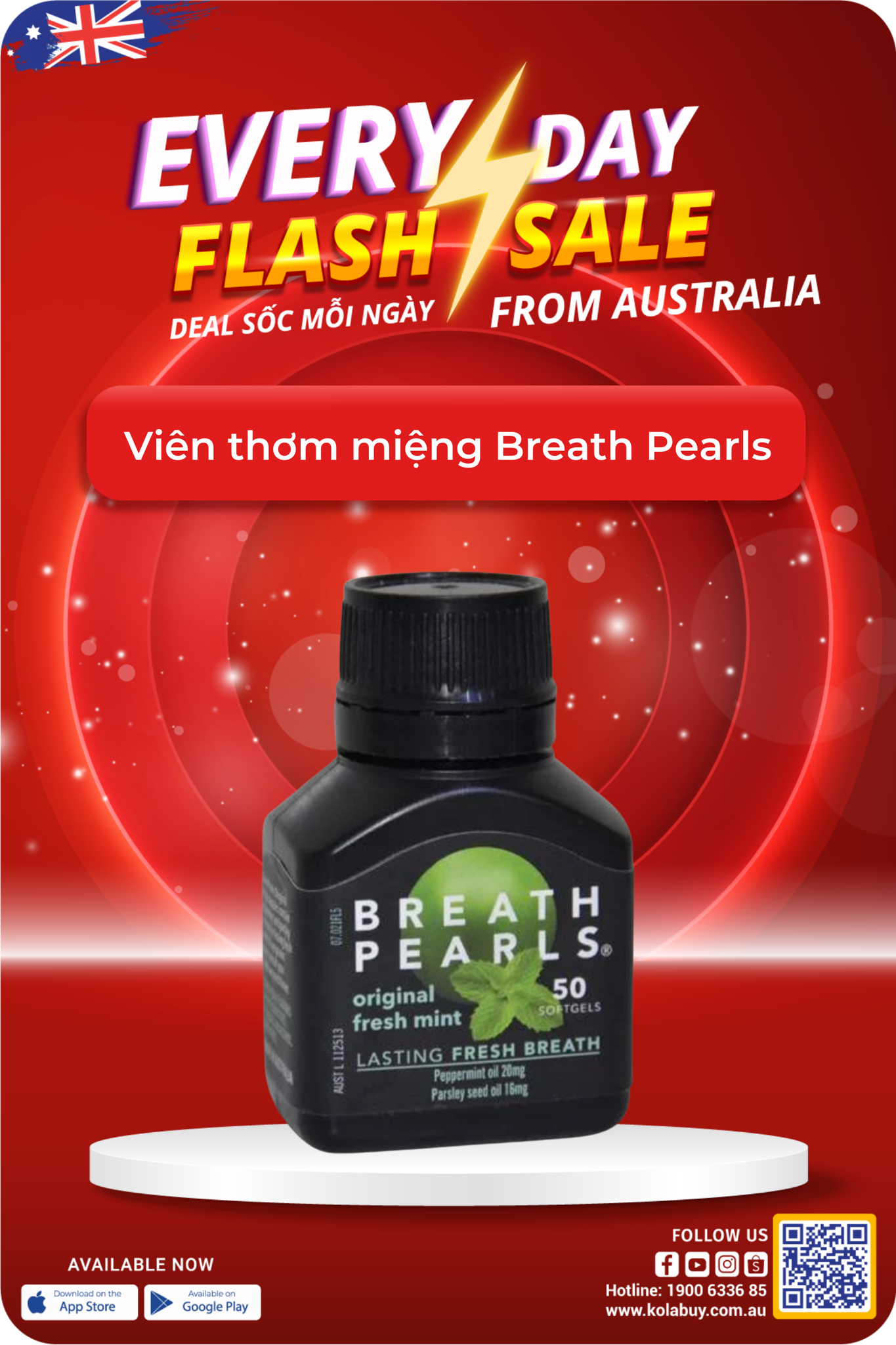 Viên thơm miệng Breath Pearls