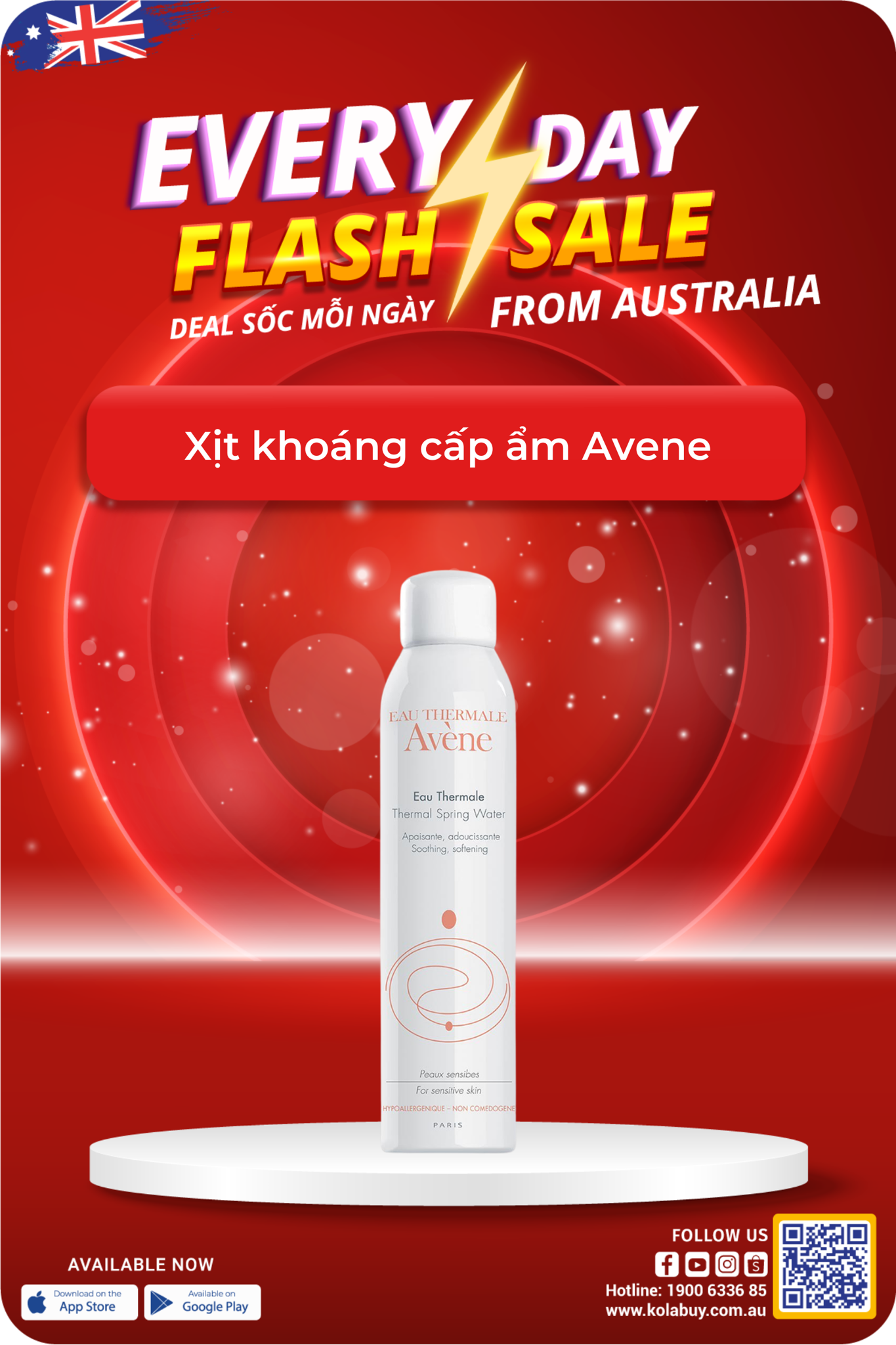 Xịt khoáng cấp ẩm Avene