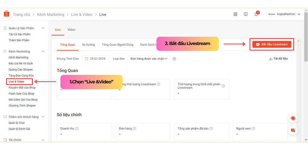 Kết Nối phần mềm OBS Với Shopee Live