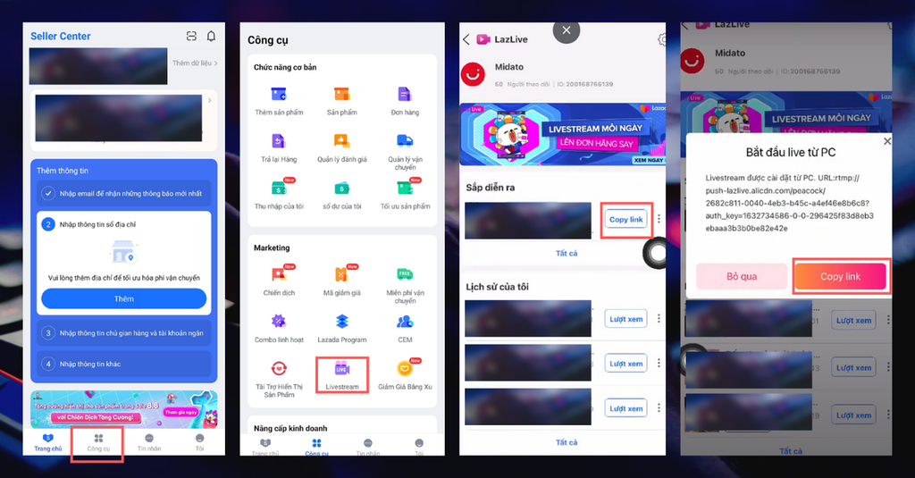 Cấu Hình Key Stream