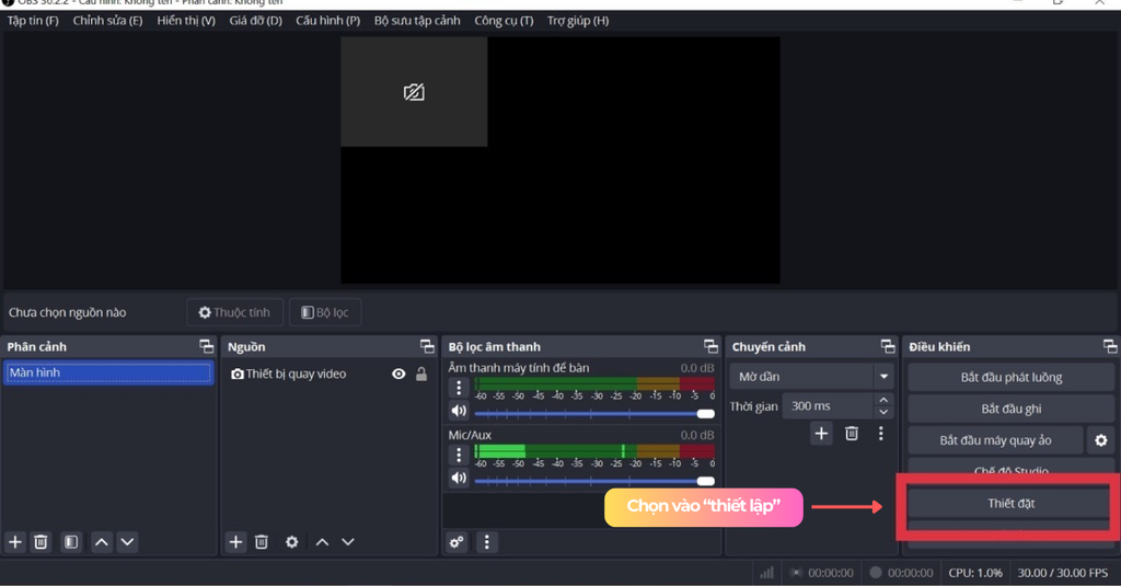 Hướng dẫn phát live facebook bằng phần mềm OBS