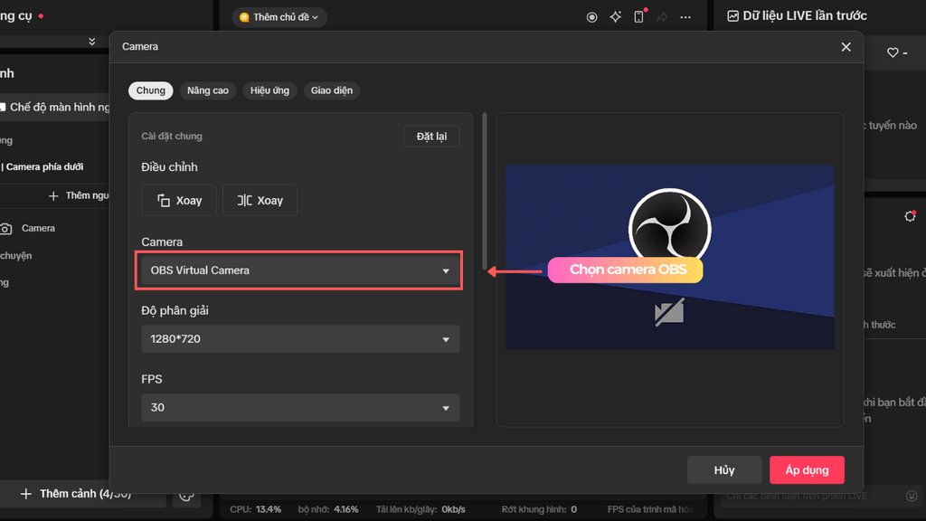 hướng dẫn ghi hình trung gian quna tiktok live khi livetream