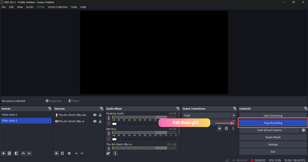 hướng dẫn ghi hình trung gian quna tiktok live khi livetream