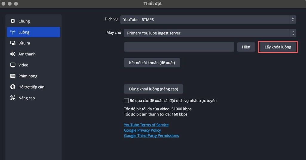 CÁCH PHÁT LIVE YOUTUBE TỪ PHẦN MỀM OBS 30.2.2