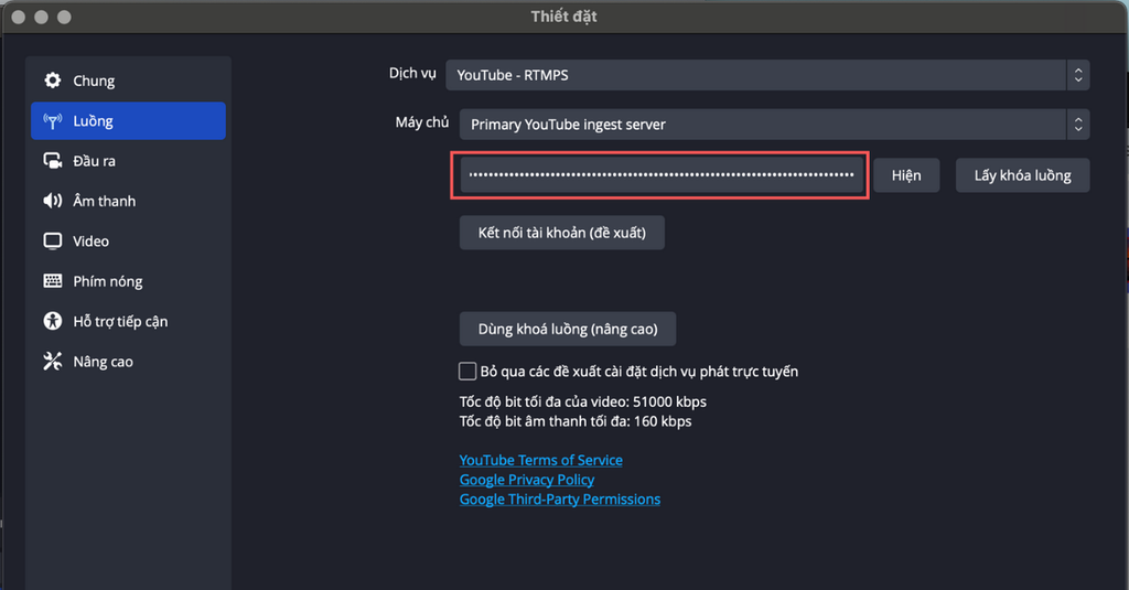 CÁCH PHÁT LIVE YOUTUBE TỪ PHẦN MỀM OBS 30.2.2
