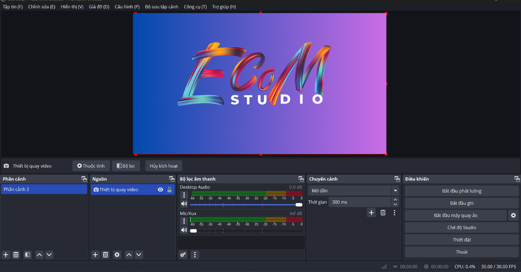 Kỹ thuật tách phông chorma key trên obstudio khi livestream