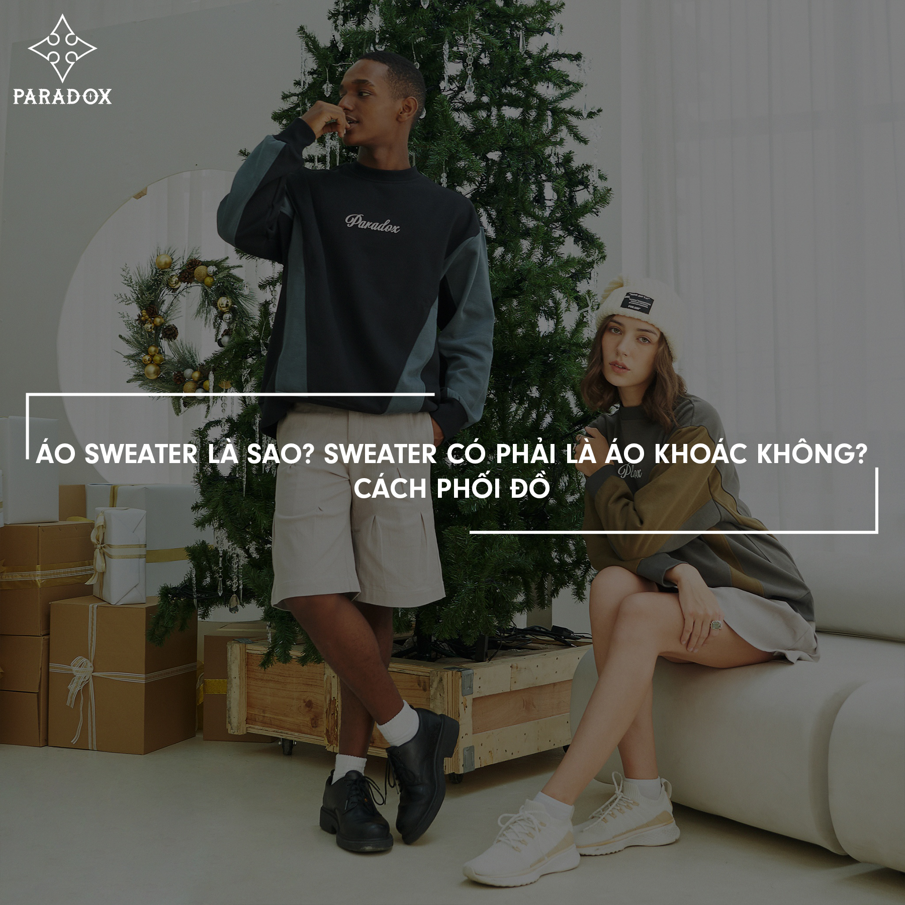 Áo sweater là sao? Sweater có phải là áo khoác không? Cách phối đồ