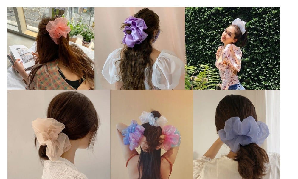 Chun Buộc Tóc Làm Đẹp Tóc (Scrunchies)