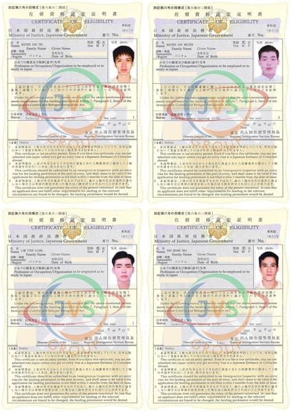 2023年06月09日に、弊社ＪＶＳ【惣菜製造業4男】4人の実習生の在留資格認定証明書が下りました。おめでとうございます！