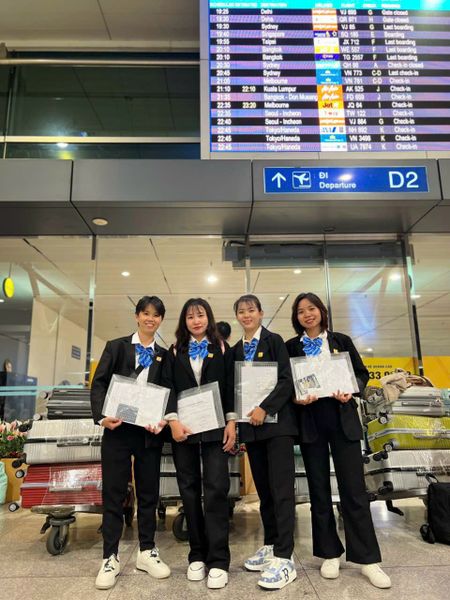 2023年07月14日に、出国おめでとうございます！弊社ＪＶＳ4人の実習生【惣菜製造業4女】が日本へ出国しました。