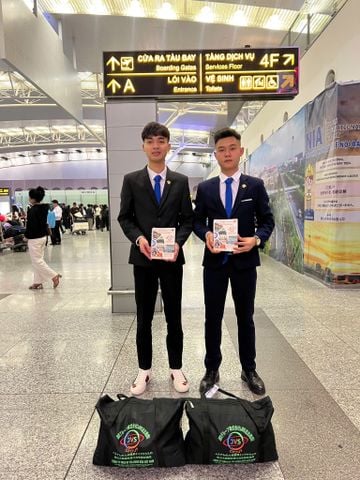 2025年4月7日　出国おめでとうございます！弊社2名の実習生【機械加工2男】が日本へ出国しました。