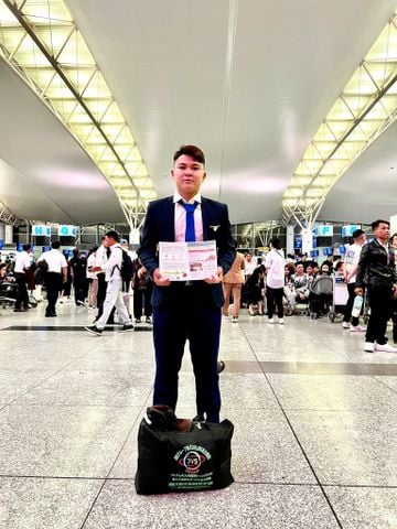 2025年4月9日　出国おめでとうございます！弊社1名の実習生【機械加工1男】が日本へ出国しました。