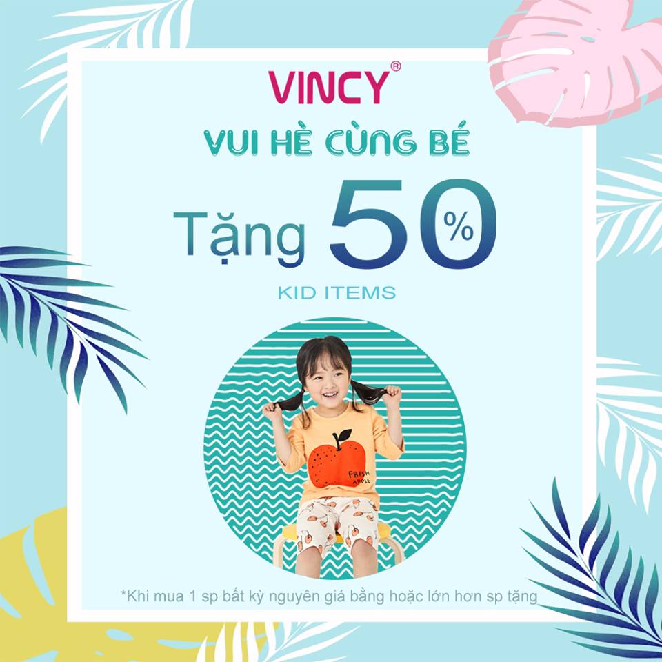 VINCY - Vui Hè Cùng Bé - Ưu Đãi Lên Đến 50%