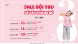ƯU ĐÃI HẤP DẪN THÁNG 9 CHO ĐỒ KID 