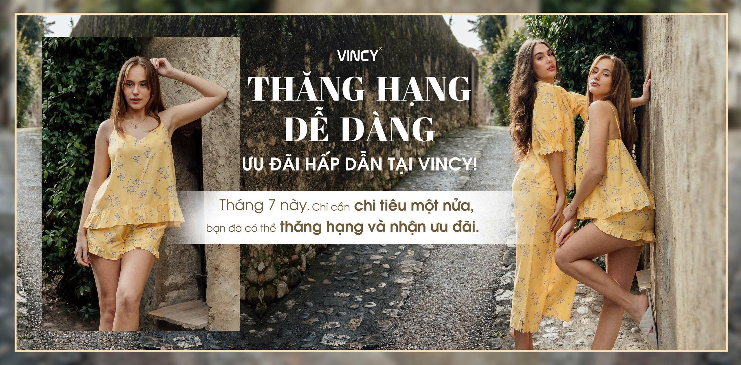 Banner Ưu đãi thăng hạng thành viên Vincy tháng 7