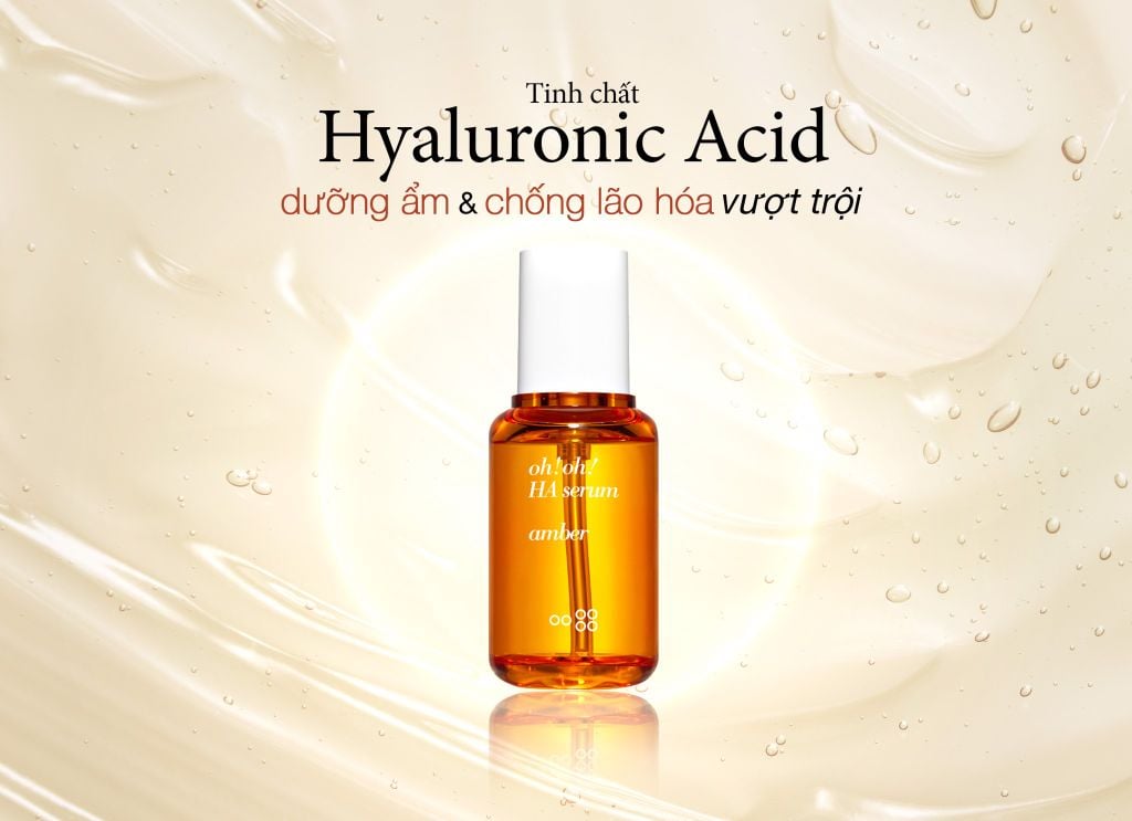 oh!oh! HA serum amber - Tinh chất Hyaluronic Acid dưỡng ẩm & chống lão hóa vượt trội