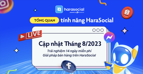 HaraSocial cập nhật những tính năng mới tháng 8/2023